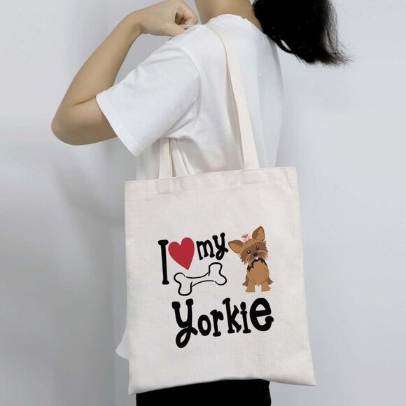 Yorkshire Terrier Tote Bag Dog Lover Gift Unisex Casual Accessory - Picture 6 of 7